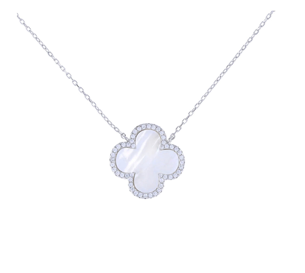 Clover Cz Necklace