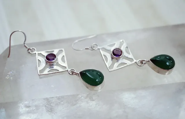 Evils eye Hoops